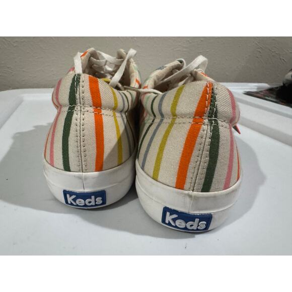KEDS + Rifle Paper Co Anchor Happy Stripe Shoes Size 8 - Picture 6 of 9